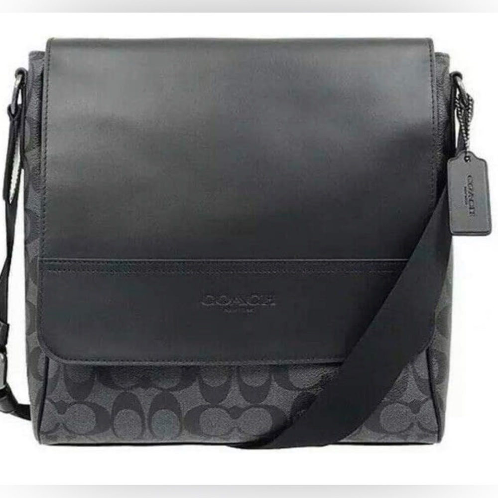 Coach Houston Map Signature Messenger Bag New Gem